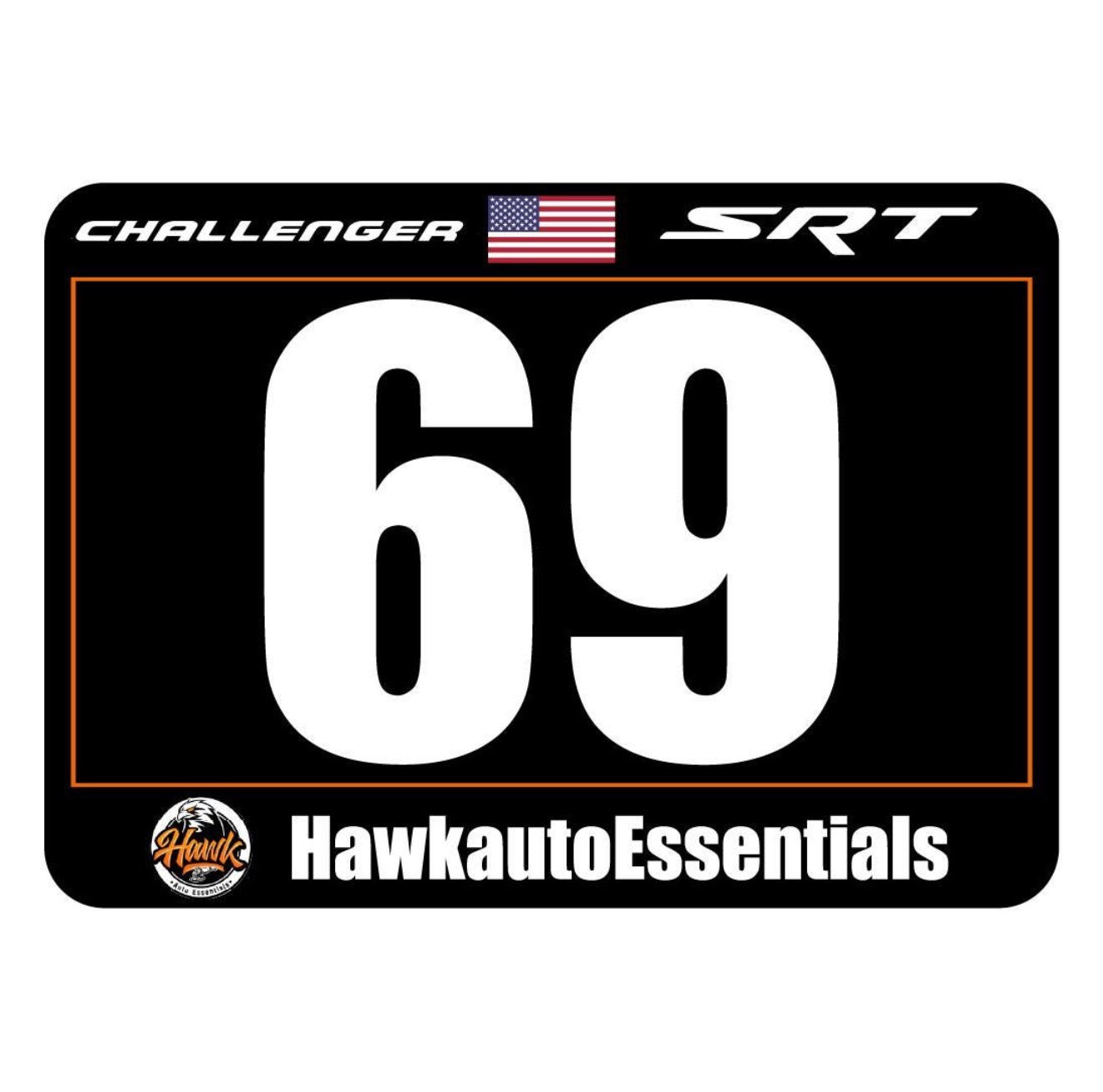 Car Rally Number Panels