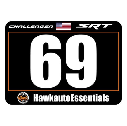 Car Rally Number Panels