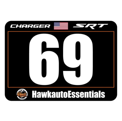 Car Rally Number Panels
