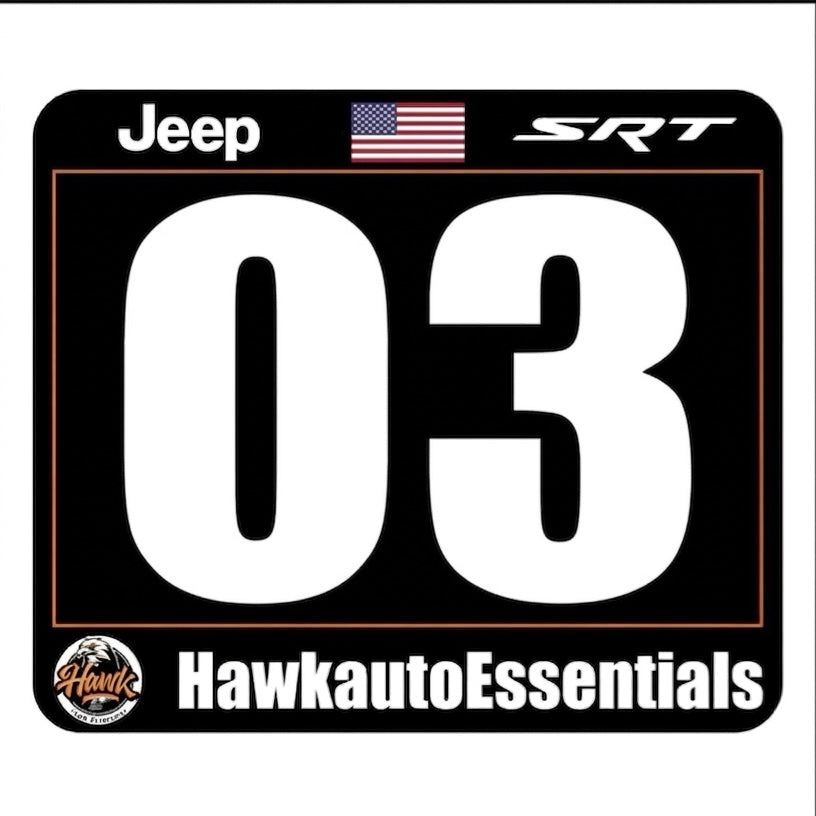 Car Rally Number Panels