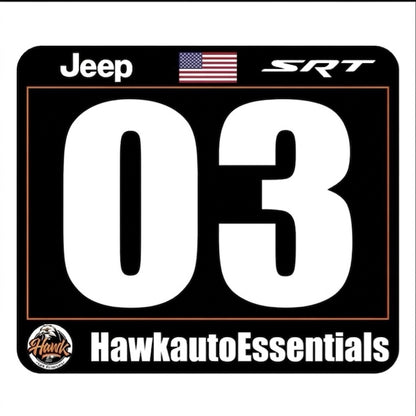 Car Rally Number Panels