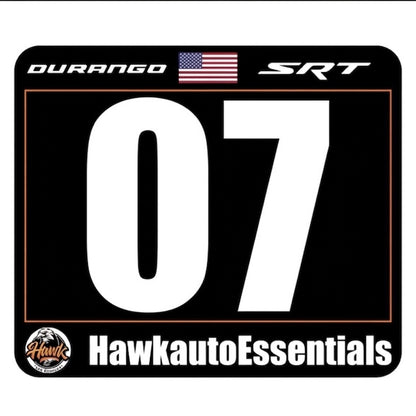 Car Rally Number Panels